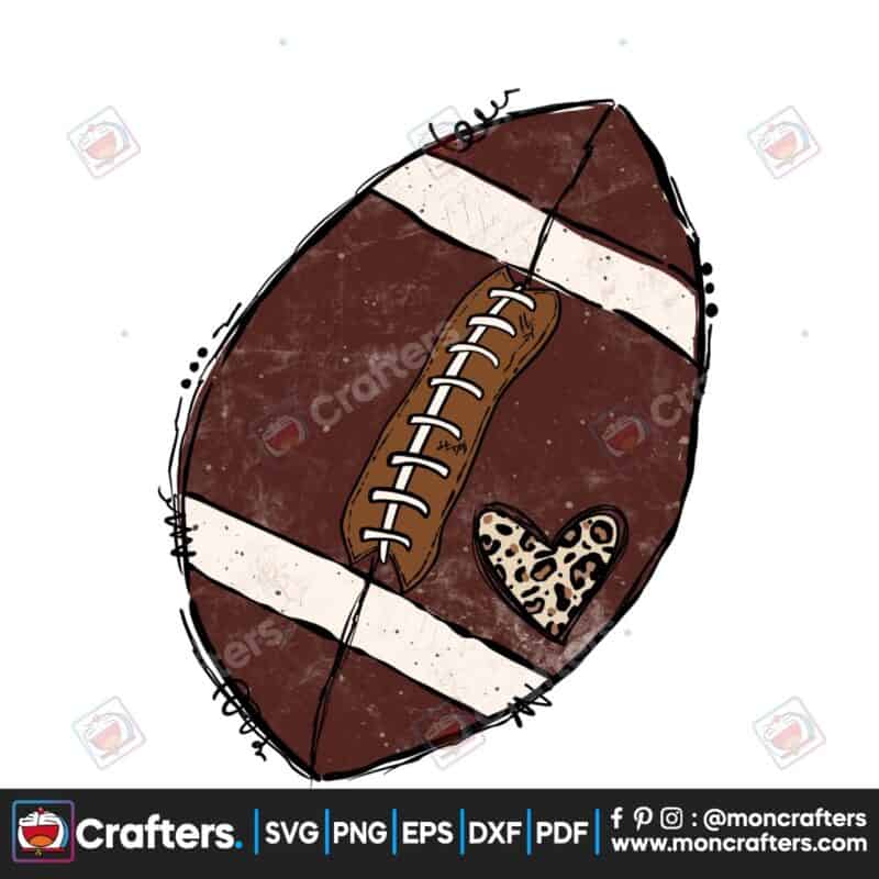 football-sublimation-doodle-clipart-png