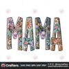 mama-retro-groovy-flowers-doodle-letter