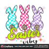 easter-bunny-trio-checkered-colorful-png