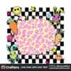 colorful-easter-bunny-eggs-checkered-png