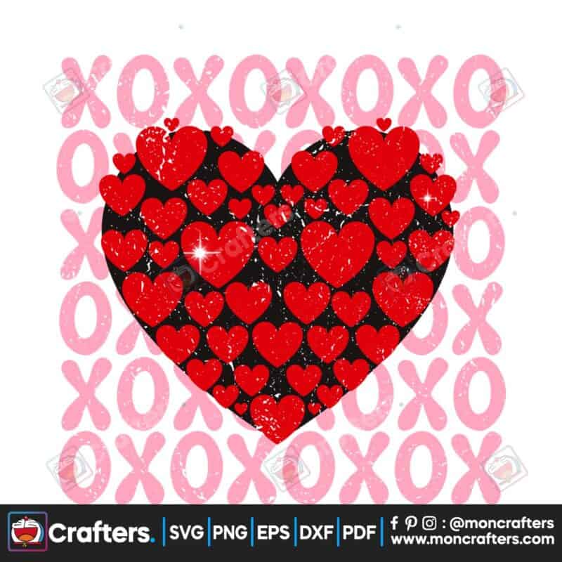 xoxo-hearts-valentines-day-retro-stacked