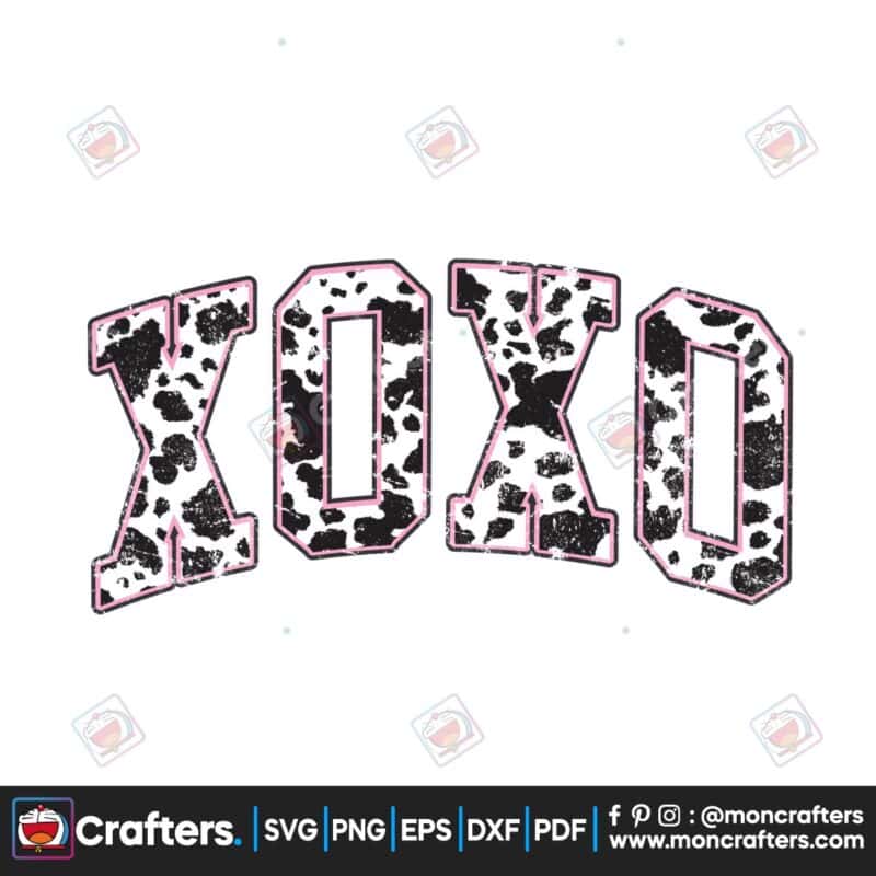 xoxo-pink-cow-western-retro-varsity-png
