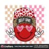 self-love-valentine-retro-checkered-png