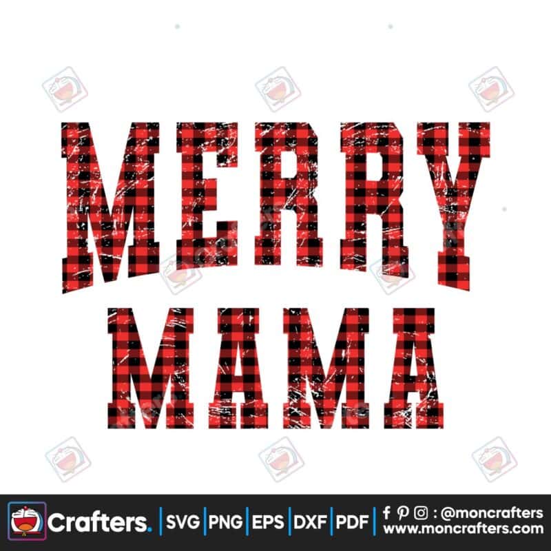 mama-claus-retro-christmas-buffalo-plaid