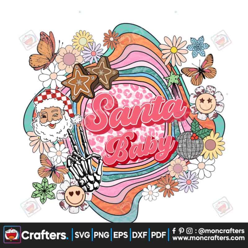 pink-christmas-santa-baby-hippie-flowers