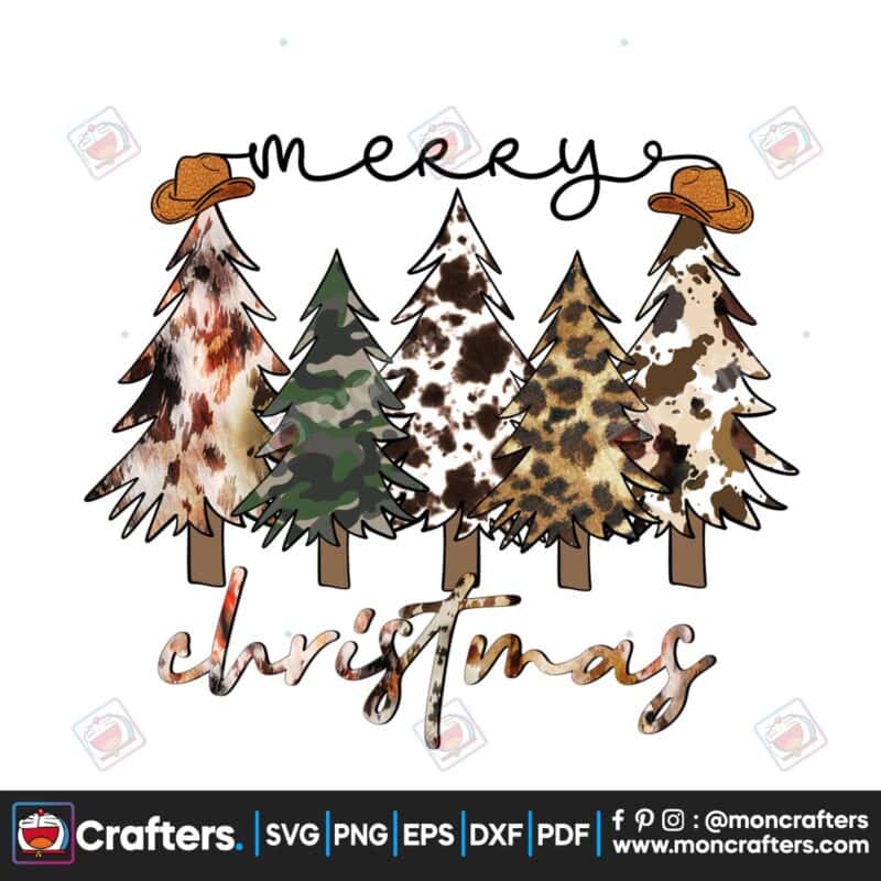 merry-christmas-tree-western-cowhide-png
