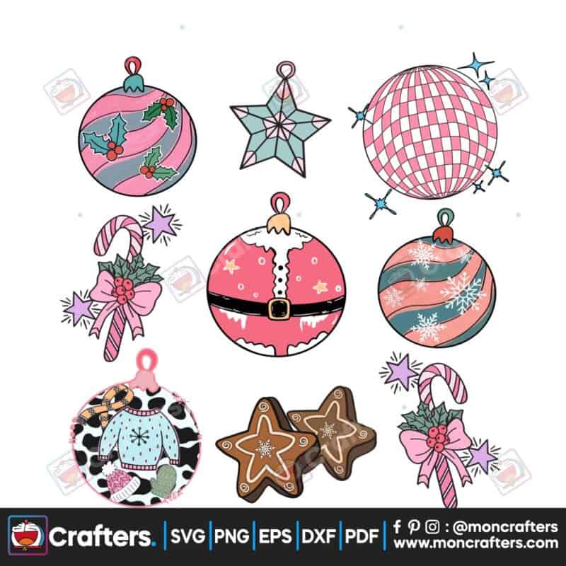 retro-merry-christmas-party-ornament-png