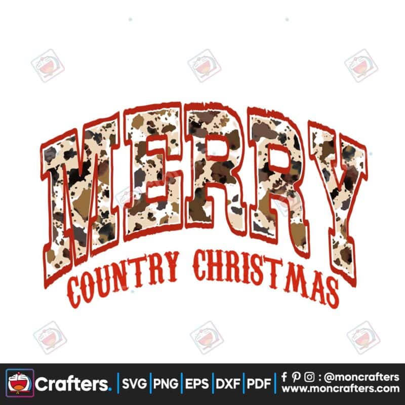 merry-country-christmas-cowhide-retro