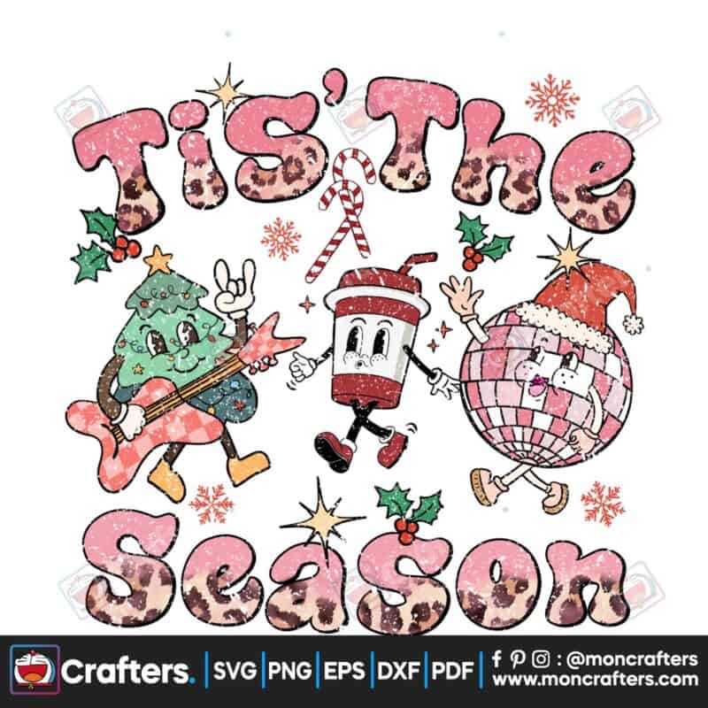 tis-the-season-retro-christmas-cute-png