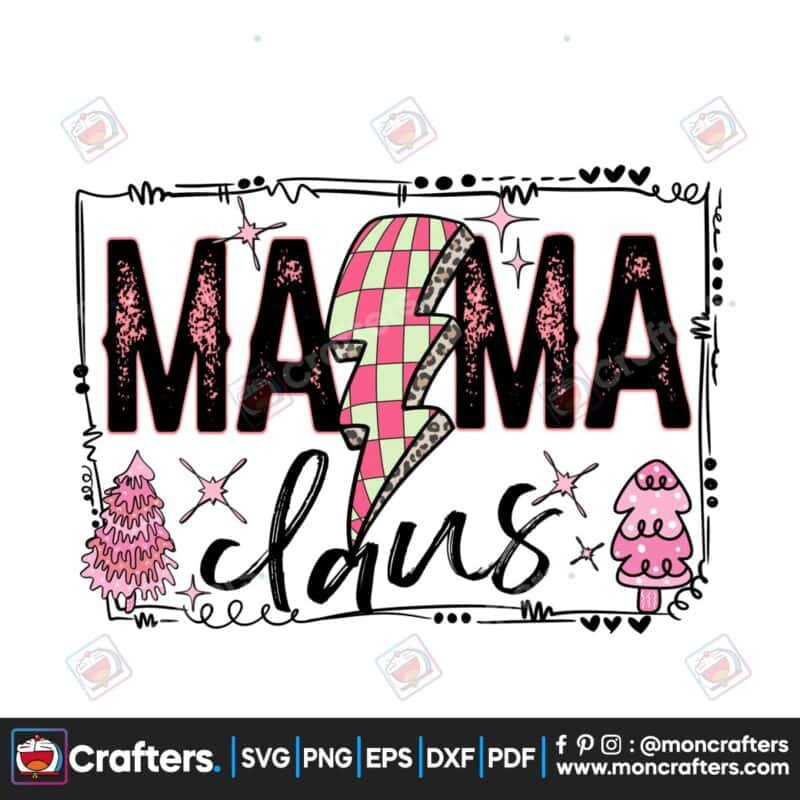 retro-christmas-cute-merry-mama-doodle