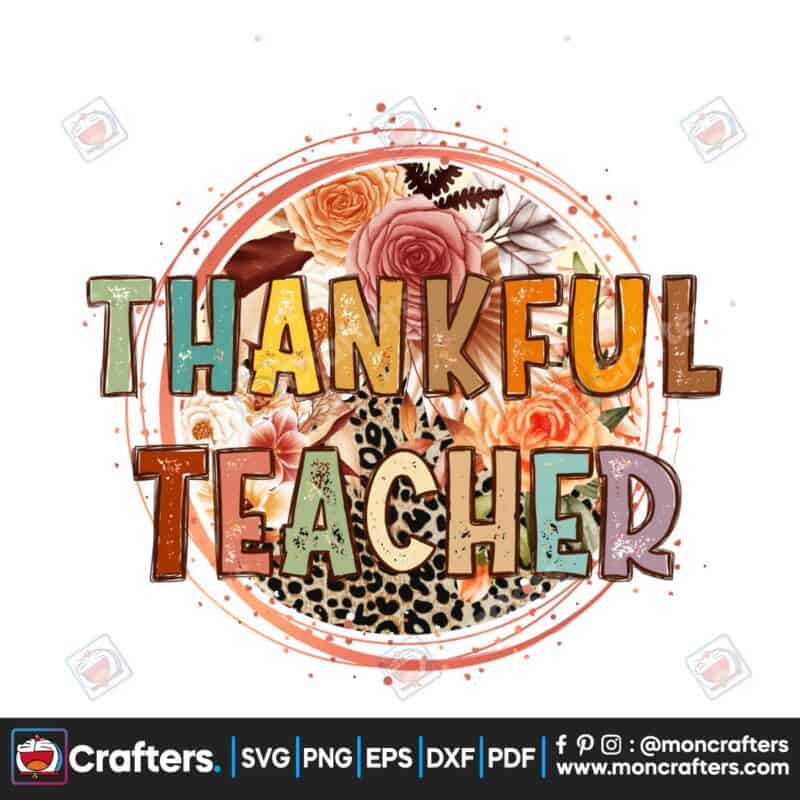 thankful-teacher-retro-flowers-png