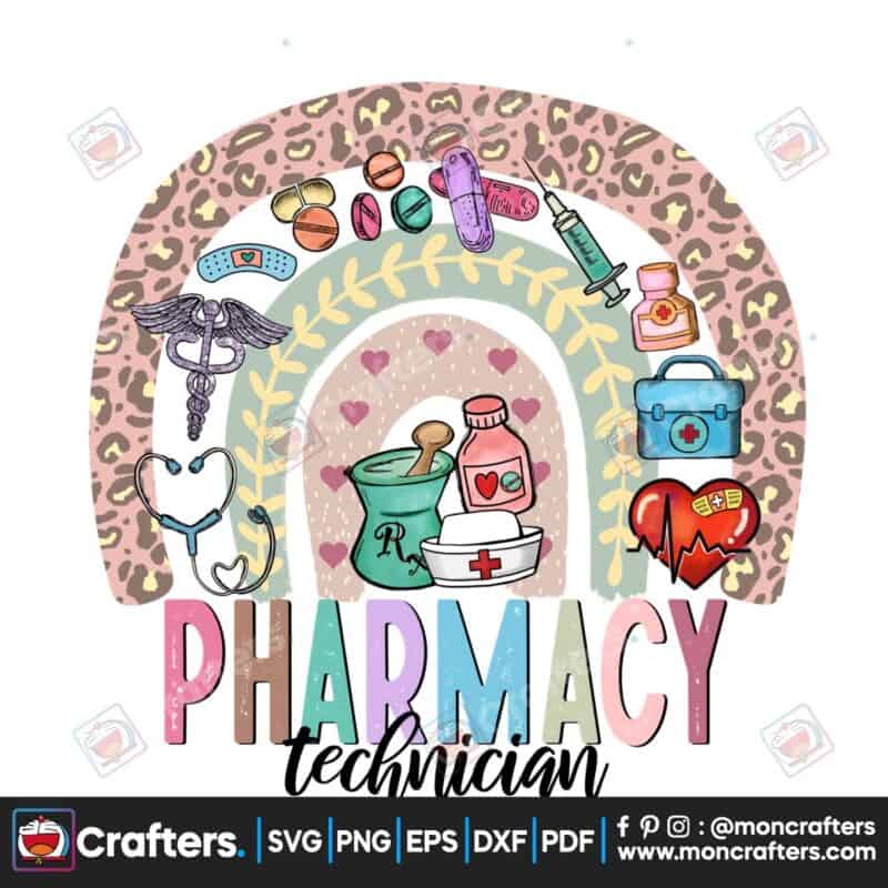 pharmacy-technician-png-rainbow-boho