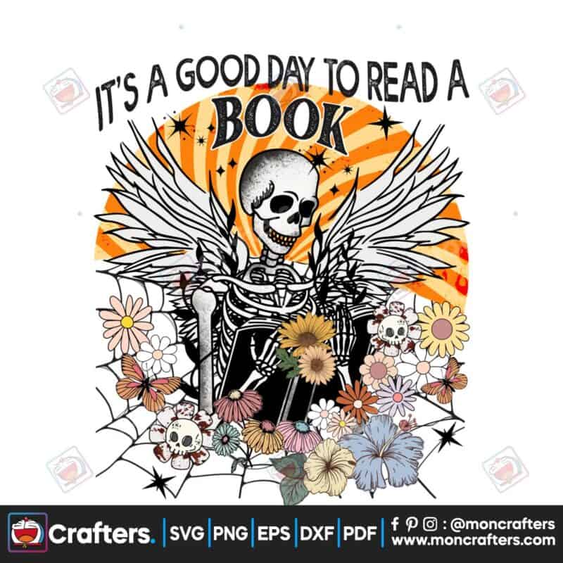 skeleton-reading-halloween-sublimation