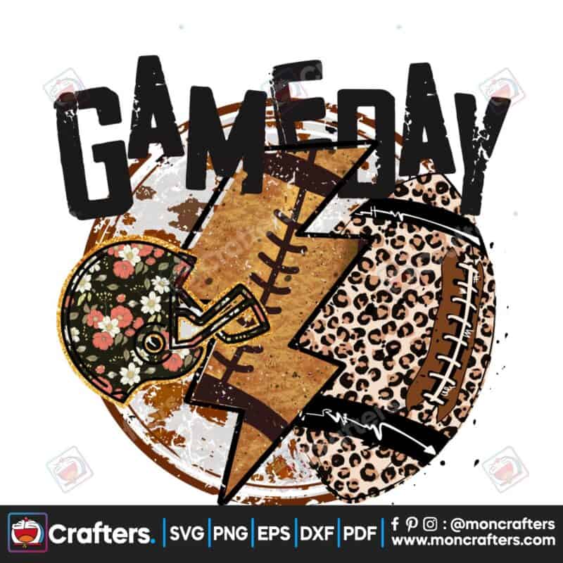 game-day-football-leopard-western-png