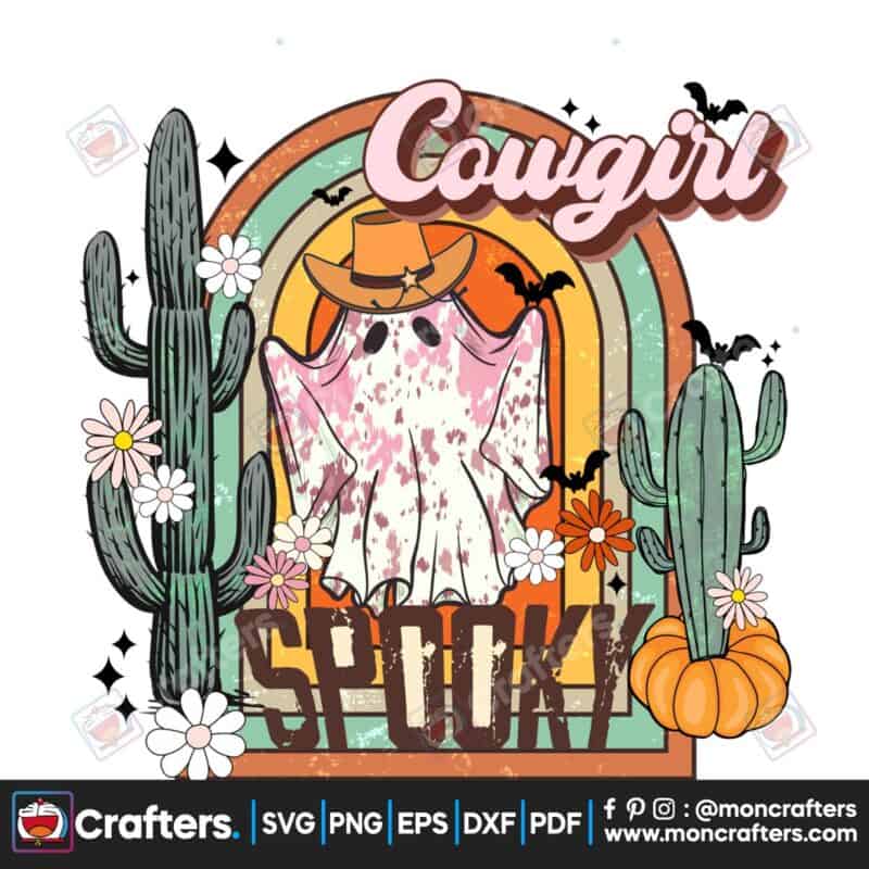 cowgirl-spooky-retro-halloween-cactus