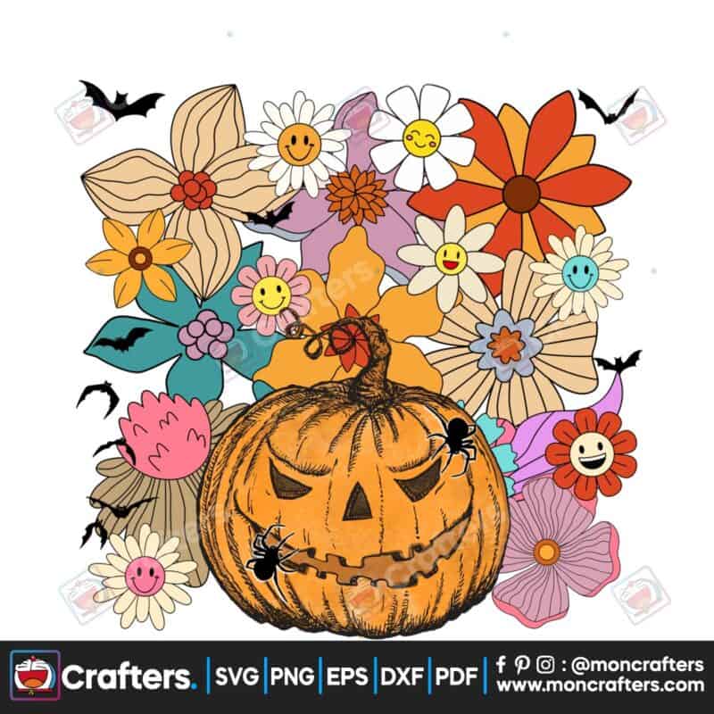 trick-or-treat-retro-flowers-halloween