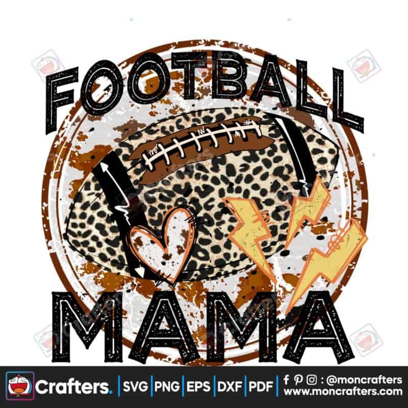 football-mama-cowhide-lightning-bolt-png