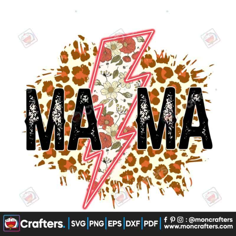 retro-fall-mama-flowers-lightning-bolt