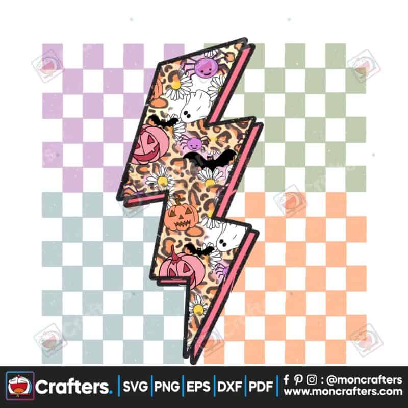 retro-halloween-lightning-bolt-checkered