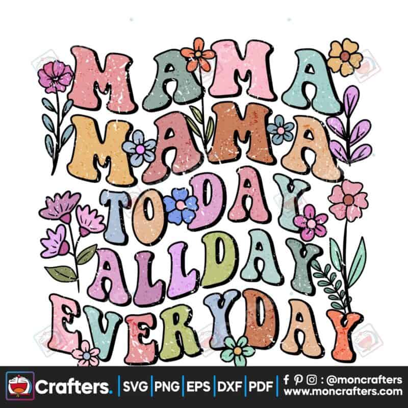 mama-retro-boho-flowers-quote-png