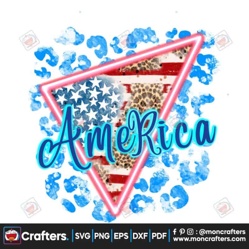 america-flag-leopard-distressed-neon-png