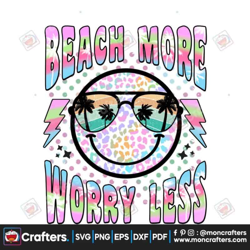 beach-more-worry-less-retro-smiley-face
