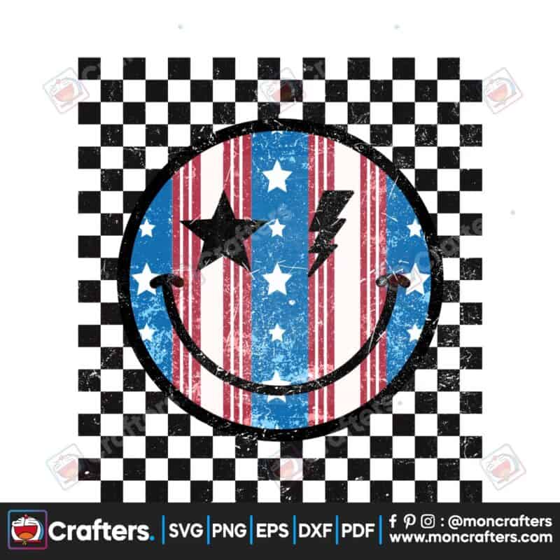 retro-smiley-face-america-checkered-png
