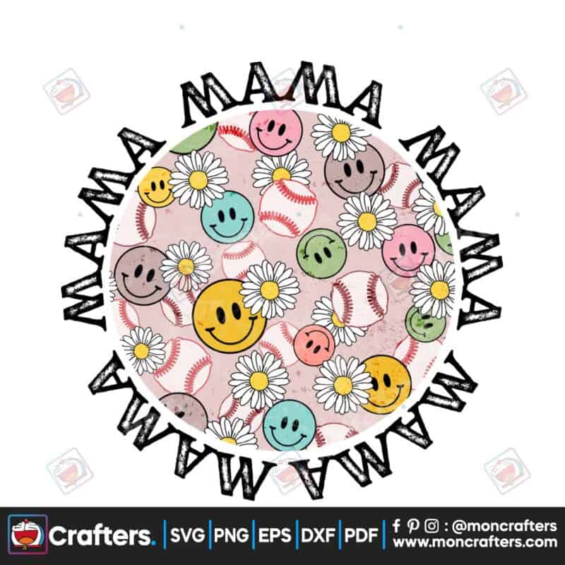 mama-retro-baseball-groovy-smiley-daisy
