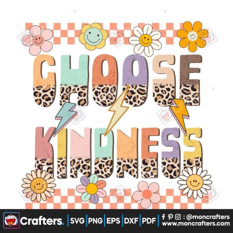 choose-kindness-retro-flowers-quote-png