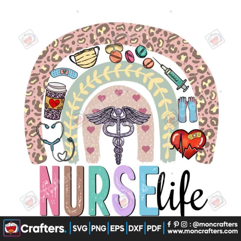 nurse-life-retro-rainbow-sublimation
