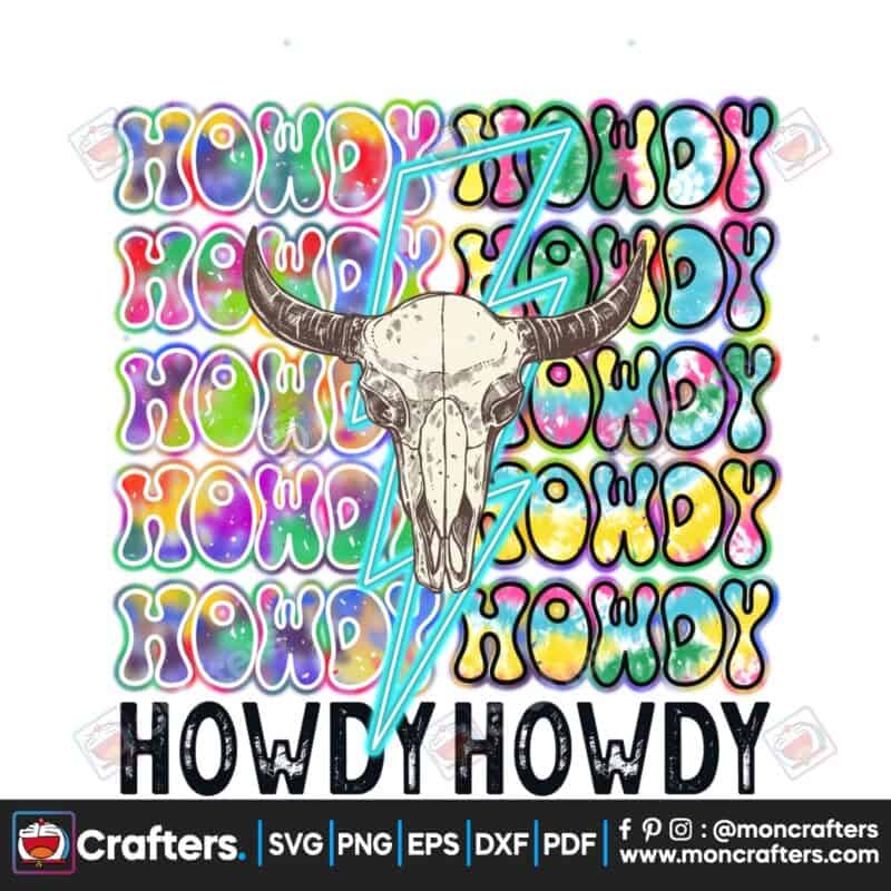 howdy-cowhide-western-lightning-bolt-png
