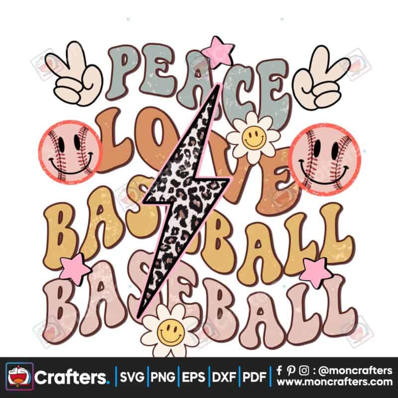 peace-love-baseball-retro-lightning-bolt