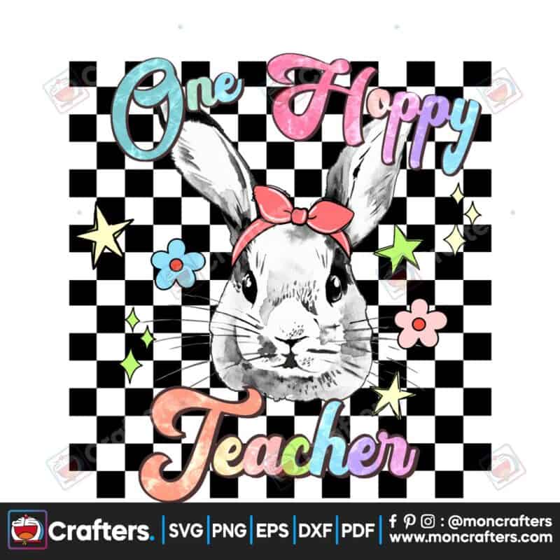 teacher-easter-bunny-retro-sublimation
