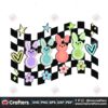 checkered-happy-easter-bunny-retro-png