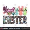 checkered-happy-easter-bunny-retro-png