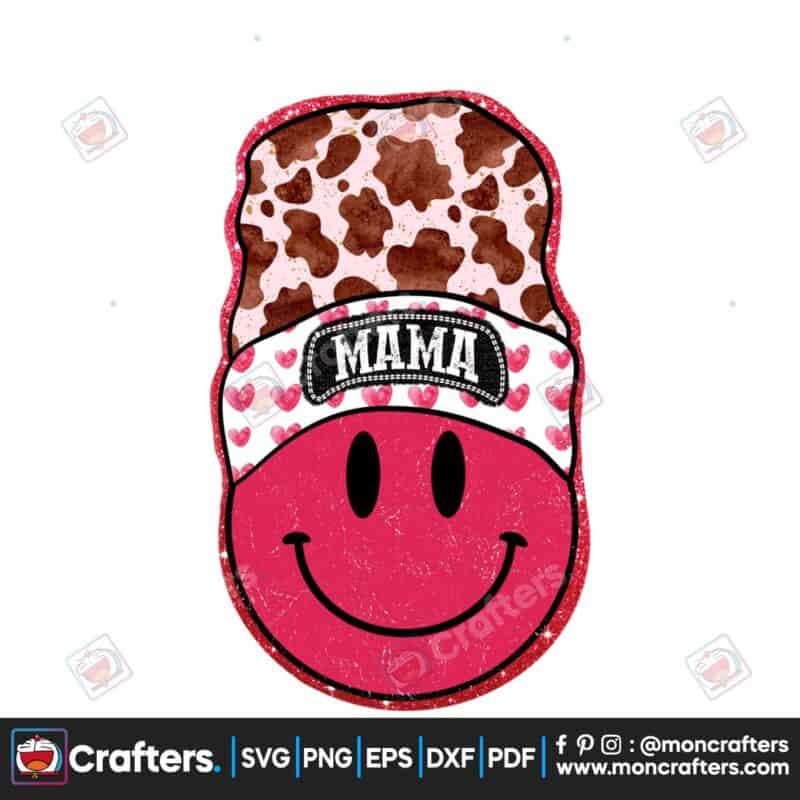 smiley-face-beanie-retro-mama-png