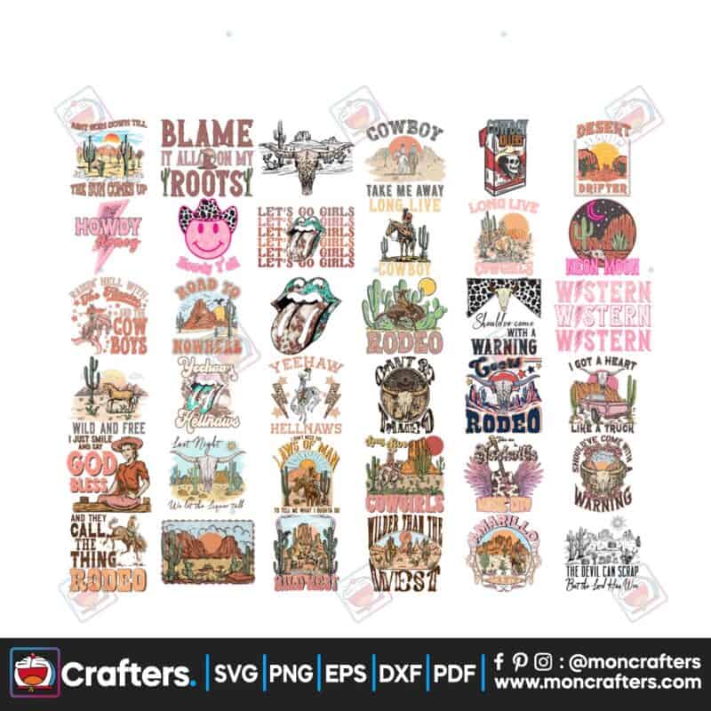 35-retro-western-mega-bundle-png-western-sublimation-bundle-cowboy-cowgirl-png-howdy-png-rodeo-png