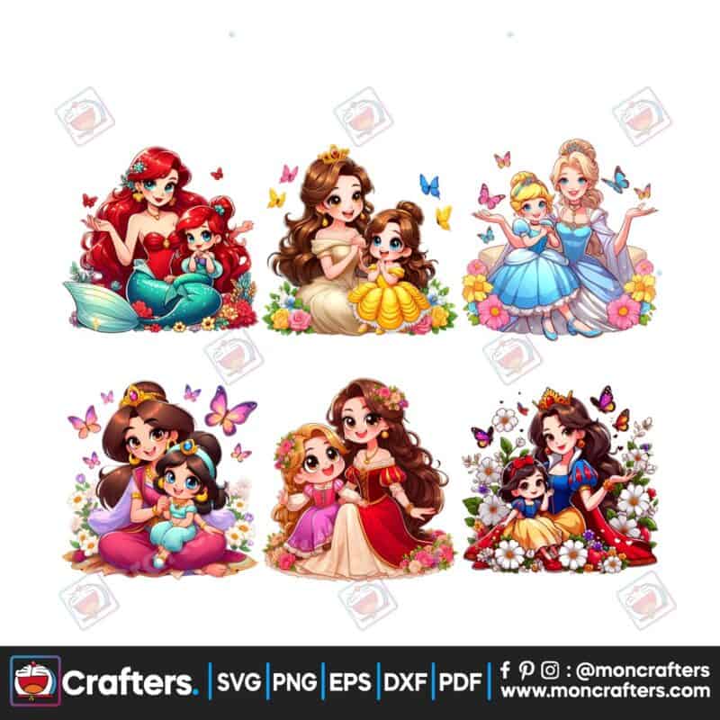 mom-and-daughter-princess-png-bundle-cartoon-mother-png-mothers-day-png-bundle-gift-for-mom-png-mama-design-for-shirt-png