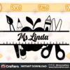 custom-teacher-frame-instant-download