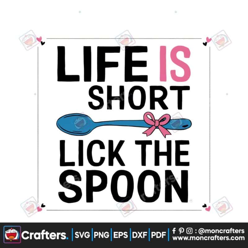 life-is-short-lick-the-spoon-clipart-png
