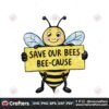 save-our-bees-beecause-clipart-png