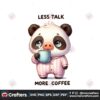 less-talk-more-coffee-pig-clipart-png