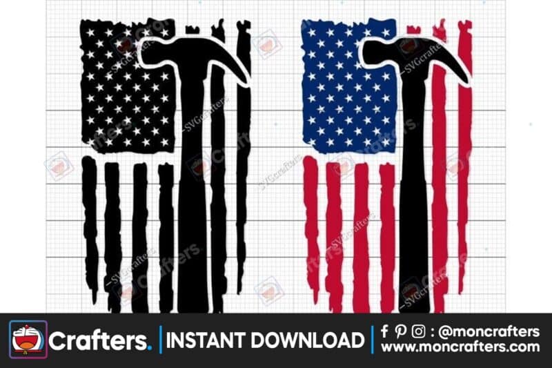 construction-hammer-american-flag-svg