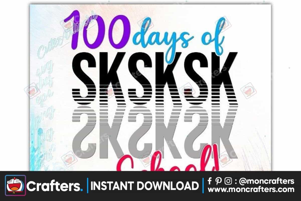 100-days-of-school-sksksk-colored-svg
