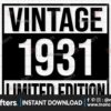 vintage-1931-png-svg-91st-birthday-svg