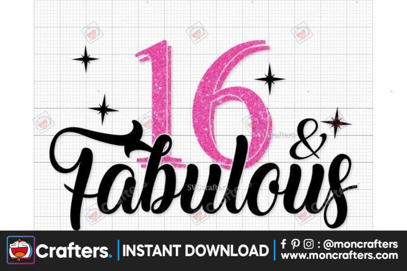 16-and-fabulous-svg-png-16-birthday-svg