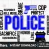 police-quote-back-the-blue-script
