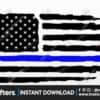 american-flag-thin-blue-line-svg