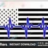 heartbeat-american-flag-police