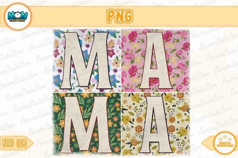 retro-boho-mama-png-boho-floral-mama-instant-download